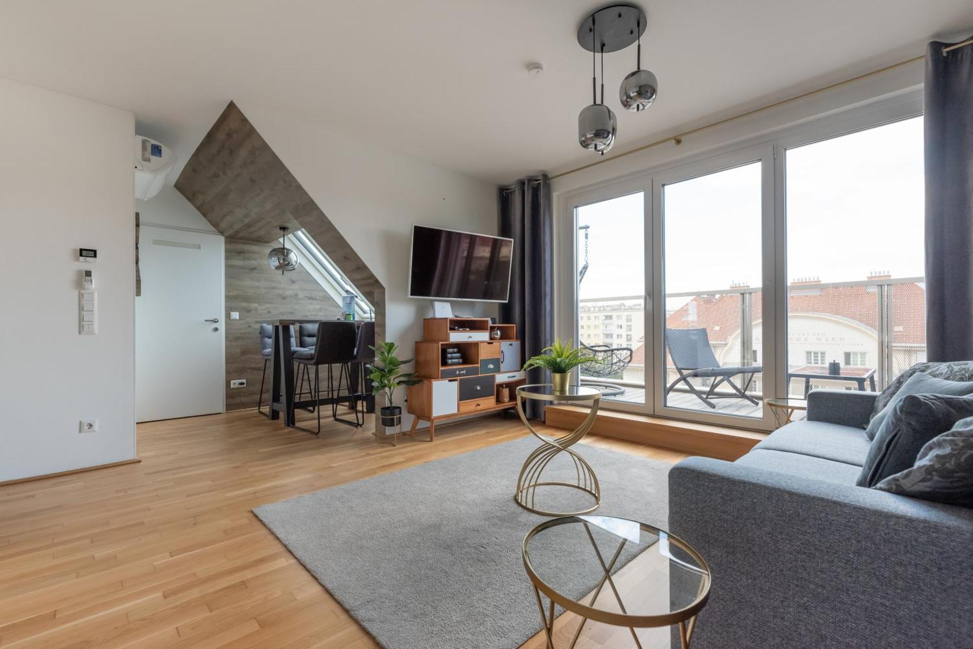 Luxurious Living With Beautiful Terrace Apartamento Viena Exterior foto